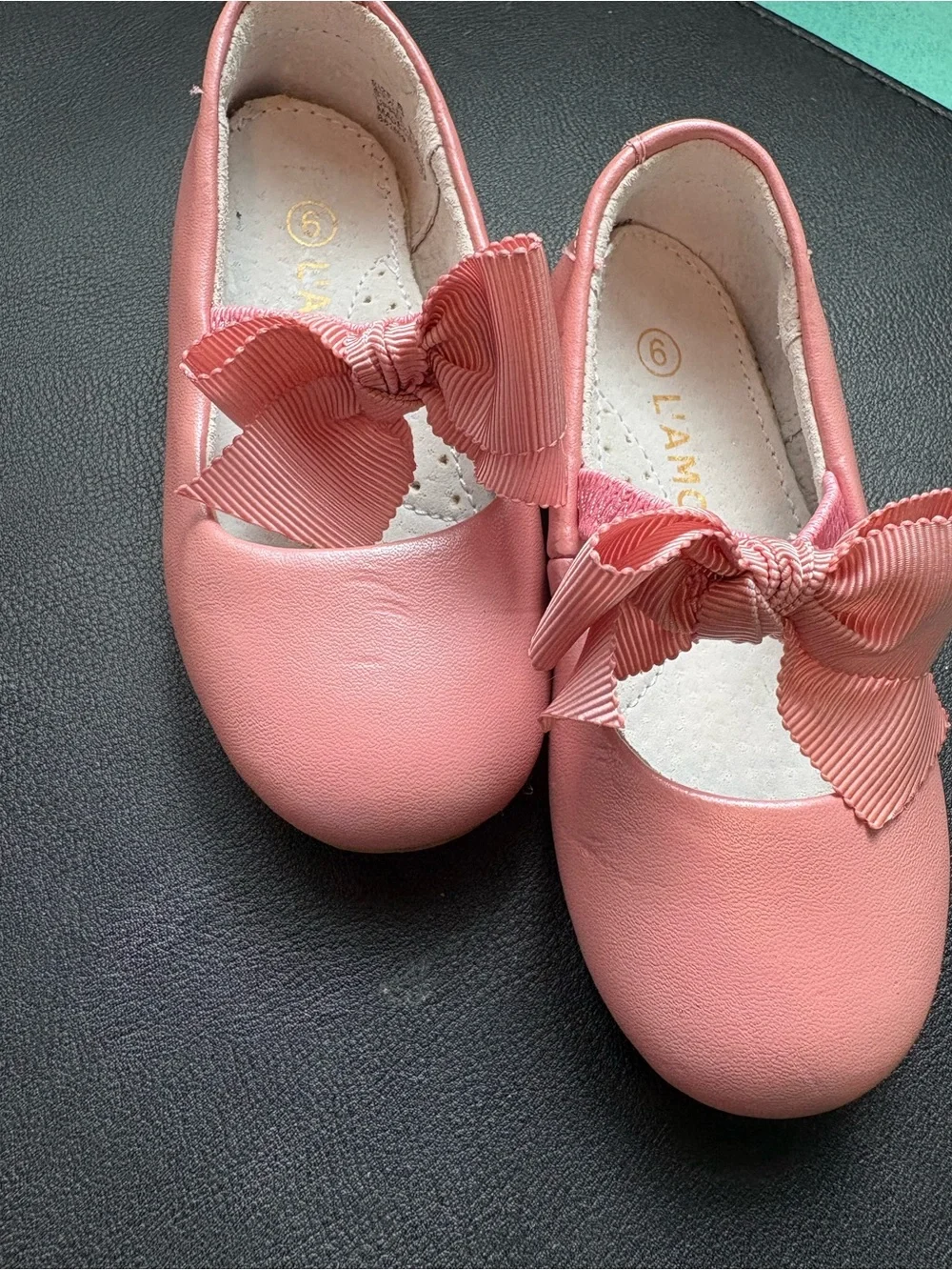 Girls Pink Bow Mary Jane Dress Shoes